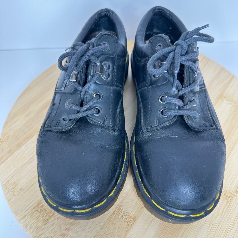 Vintage Y2K Dr Martens Oxfords Chunky Lace Up Shoes Kids Size 4 7733 England - Picture 2 of 7